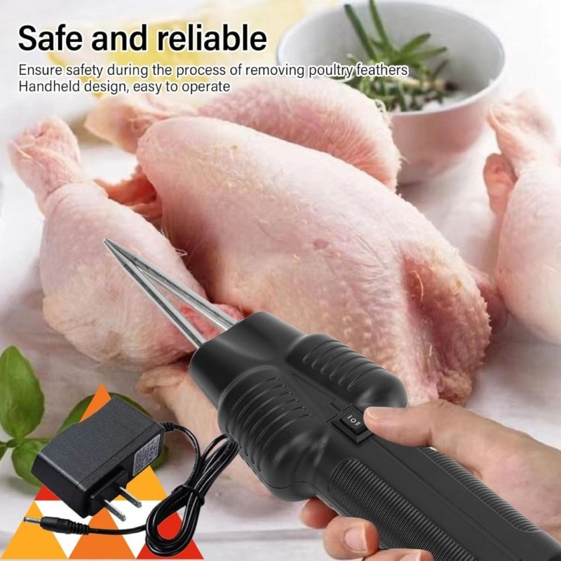  Electric Quick Poultry Pluckier Machine Portable Chicken Feather Remover Hair Remove Tool-000815
