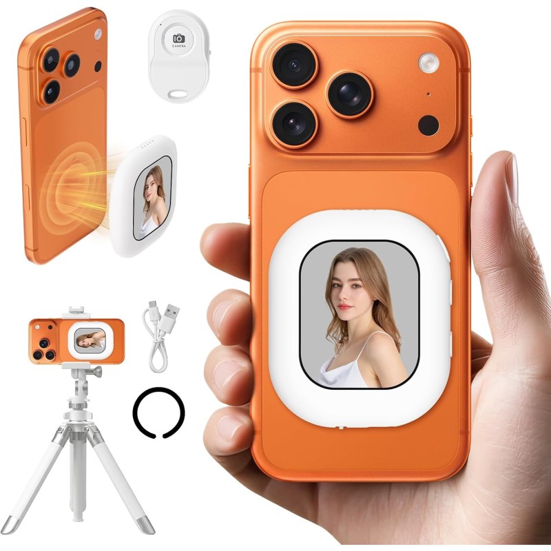 T30 Magnetic Selfie Monitor for Phone – Wireless Bluetooth Vlog Selfie Screen & Remote Camera Preview